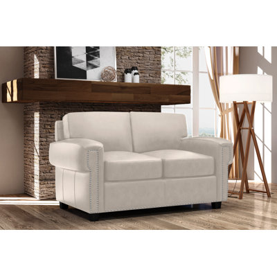 Causeuse-lit en cuir Fardin