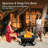 36" Wood Fire Pit With Grills