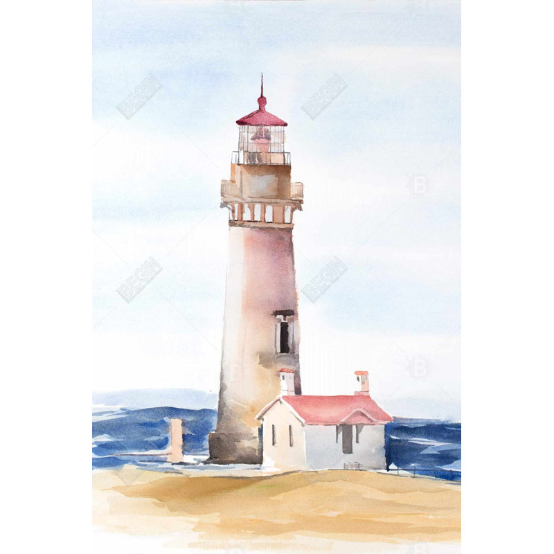 «Oregons Yaquina Head Lighthouse» sur toile, H 36 po x l 24 po