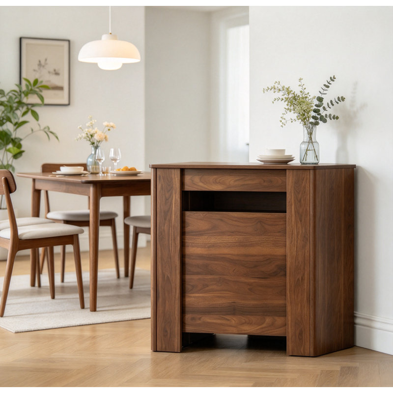 Multifunctional Extendable Console Table, Expandable Convertible Dining Table, Space Saving Transformer Table for Small Space, Entryway, Hallway and Kitchen
