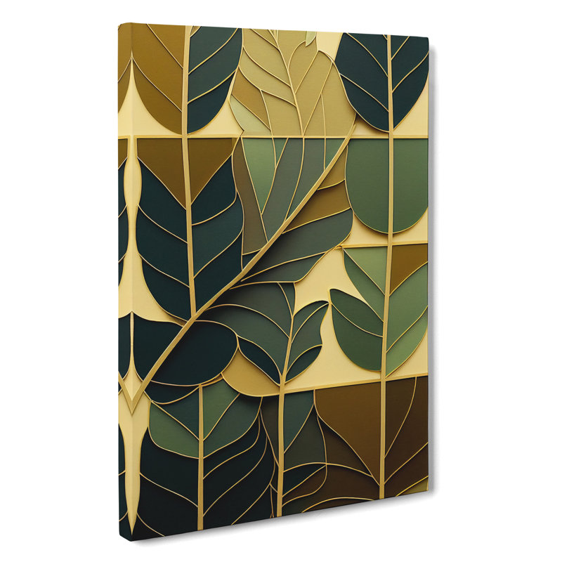 Leaves Art - Wrapped Canvas Print, 50cm H x 35cm W x 3cm D
