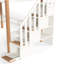Lit mezzanine en bois avec crochets, rails et escaliers pour enfants Elevate-131140106