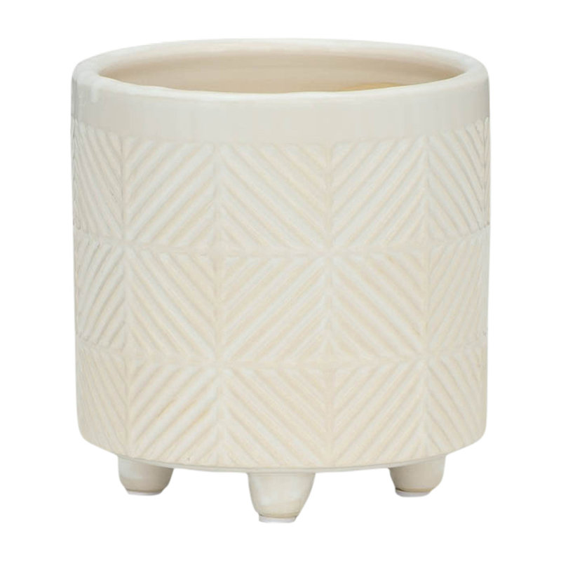S / 2 DÉCORTEURS TEXTURÉS 6/8 ", BRILLANT, Blanc