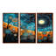 Tribal Boho mosaïque lune - décoration murale mosaïque bohème-890333963-899309561