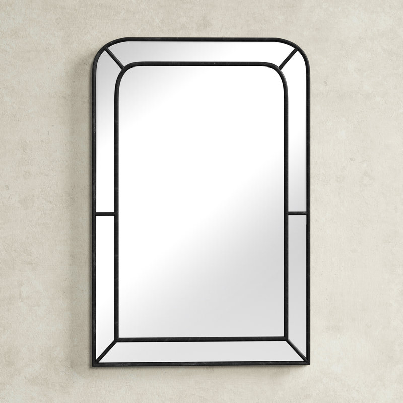 Camari Engineered Wood Mirror, Black