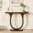 Solid wood minimalist console table-1873734858
