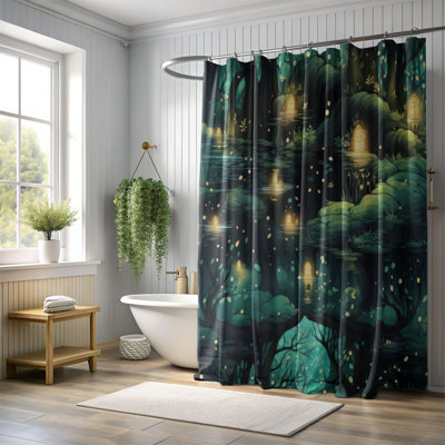 Enchanted Realm - Rideau de douche Premium