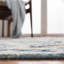 Tapis bleu / ivoire en laine touffeté à la main Jahiem-1481445060