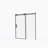56-60"W X 72"H Frameless Sliding Shower Door,5/16" (8Mm) Thick SGCC Tempered Clear Glass,Double Side Easy Clean Coat, Matte Black Finished With Buffer-126318694