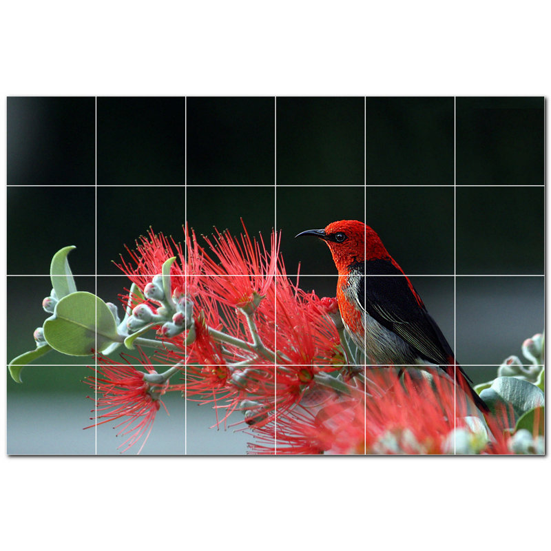 Murale décorative en céramique 4,25 po x 4,25 po
