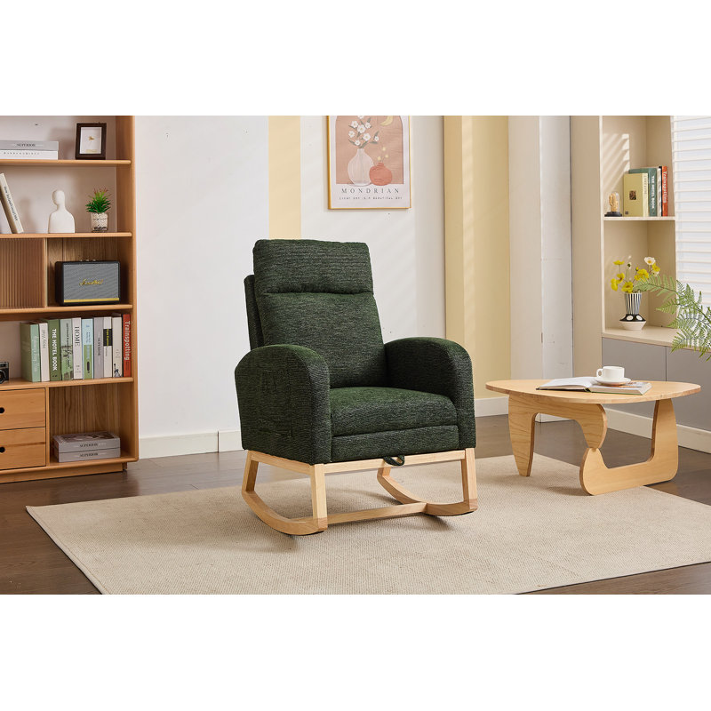 Chaise berçante Modern, Vert foncé