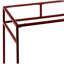 Bureau Yasin avec plateau en verre et finition rouge-750536282