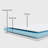 Lit pliant Bridgepointe de 14 pouces avec luxueux matelas en mousse à mémoire de forme de 3 pouces et structure en métal robuste et robuste.