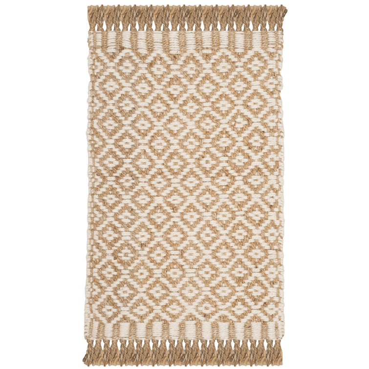 Nicholson Geometric Hand Woven Jute Rug 