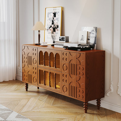 Brown Solid + Manufactured Wood Sideboard