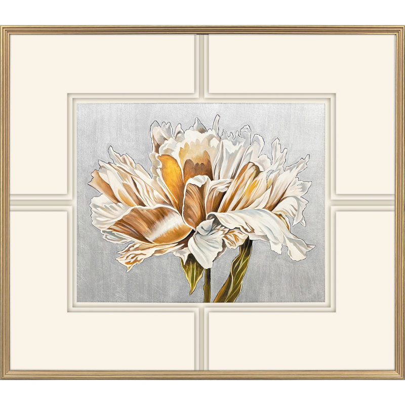 «Parchement Petals», art encadré