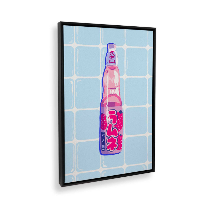 Kitchen Snacks II by BigBadMullet Art Print, 16"H x 12" W, Floater Framed Print without Mat Canvas, Black