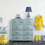  Commode 9 tiroirs Sorbus avec structure en acier et plateau en bois - turquoise