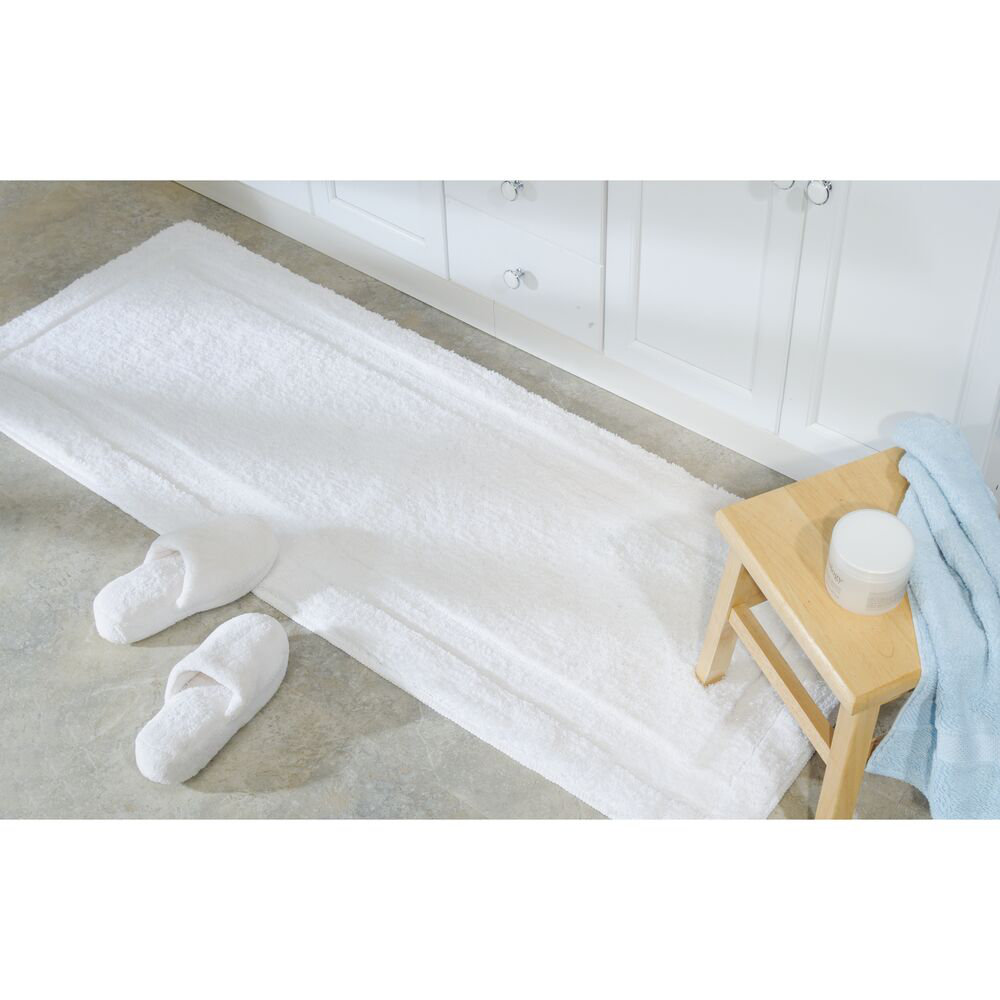 mDesign Eider & Ivory™ Microfiber Polyester Bathroom Rugs For Indoor ...