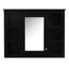 Armoire à miroir 35 po x 27,5 po pour salle de bain, design moderne, tablettes réglables, salle de bain 35 po x 27,5 po, peinte