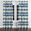 Rideaux Modern Window - rideau à œillets Ikat Blue Horizon - 1 panneau-346774641-346774644
