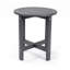 Table d'appoint extérieure en PEHD gris, l 15,94 po x P 15,94 po x H 17,71 po