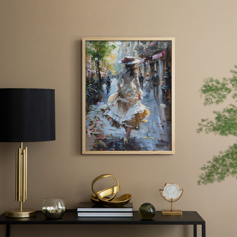 Reproduction encadrée WOMEN Series DCXLV - bois massif, Naturel, H 11 po x l 9 po