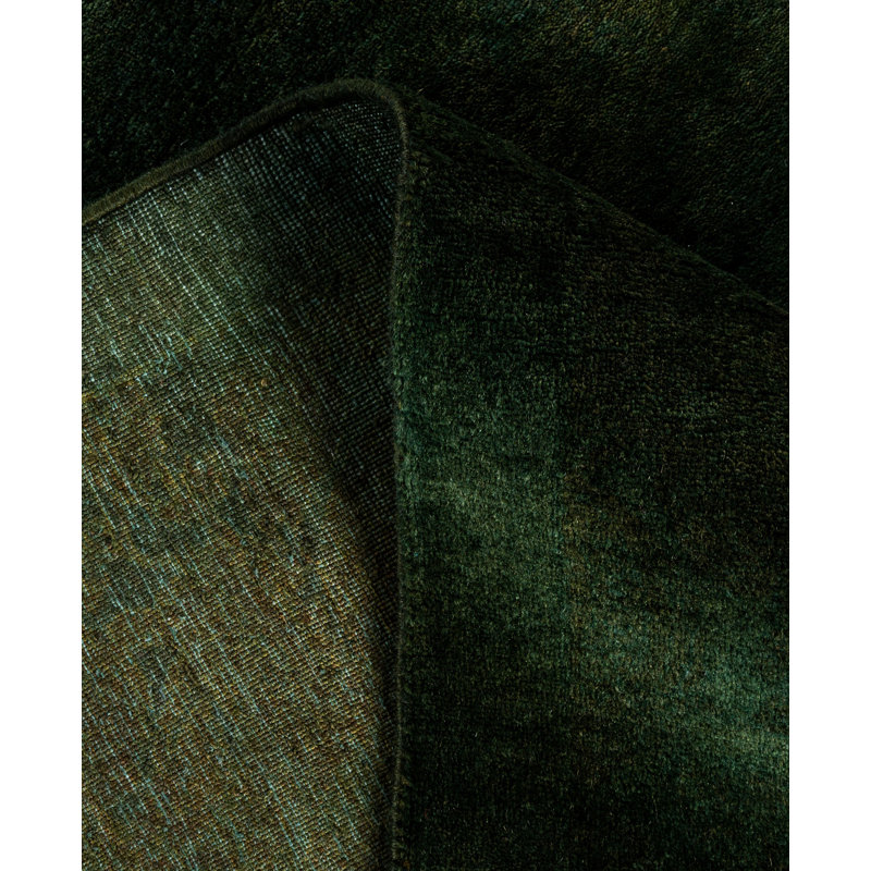 Overdyed One-of-a-Kind 4' 0" X 6' 0" Hand Knotted Area Rug
