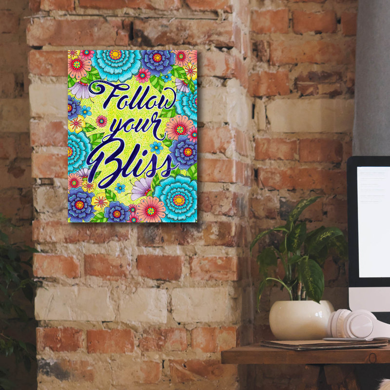 «Inspirational Quotes 15» par Hello Angel, art mural sur toile, H 16 po x l 12 po x P 0,75 po
