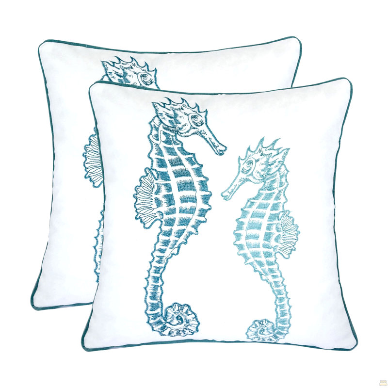 Bleu / hippocampes spa, Simple, Bleu pâle