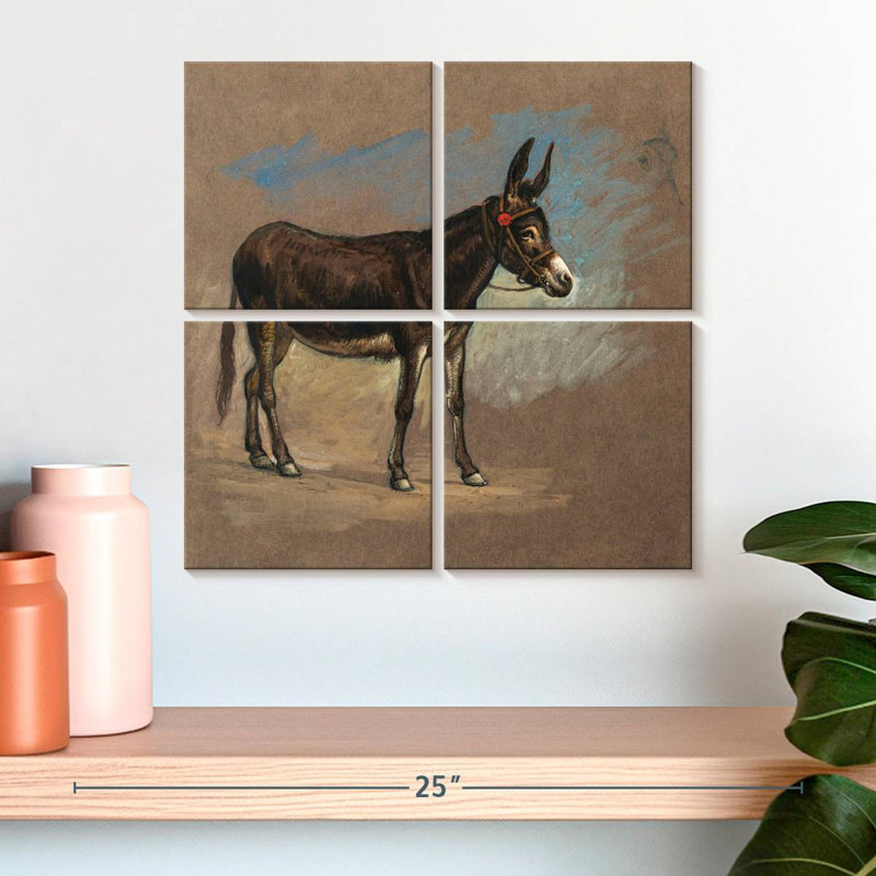 Étude Brampt. Une mule, H 18 po x l 18 po