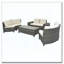 Ensemble de 8 chaises d'extérieur rondes en osier-1163237004