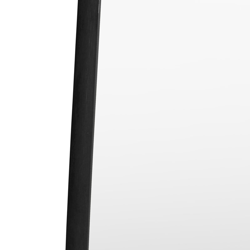 Holworth Shaped Leaner Mirror, Black, 170 cm H x 70 cm W