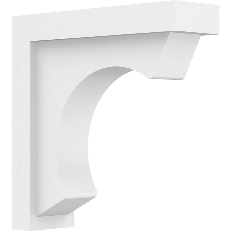 3 1/2"W x 12"D x 12"H Standard Emerson Architectural Grade PVC Bracket, 12" H x 3.5" W x 12" D