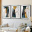 ABSTRACT Series DCxxi - Impression encadrée sur mesure de qualité supérieure - 3 pièces-1280311127-1280311130