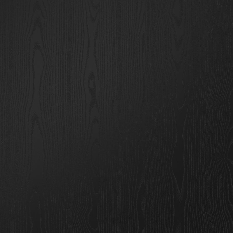 Commode 3 tiroirs Jada, Grain de bois noir