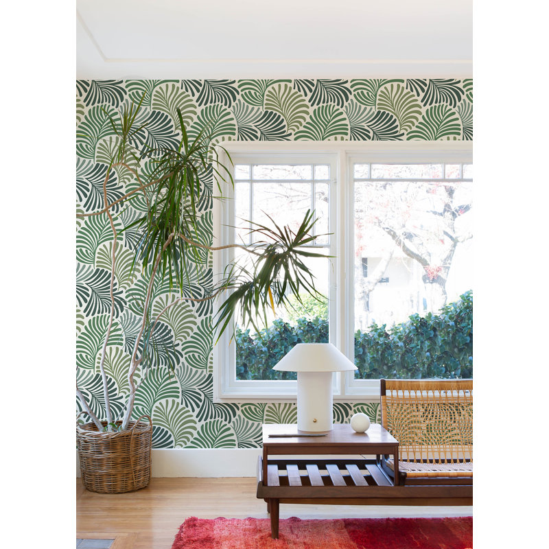Trousdale Fanning Flora Wallpaper, Green