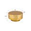 Table basse de fabrication moderne en métal doré-610344689