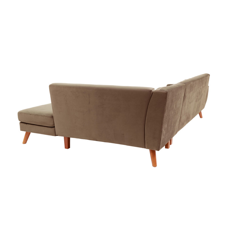 SECTIONAL - 2PC, Light Brown