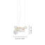 Puppet Ring Suspension 7 White Shaded Matt Gold 3 G9 Ul-1730168715-1730168717