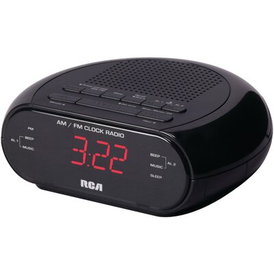 Dual Alarm Radio Tabletop Clock -  RCA Products, AVXRC205