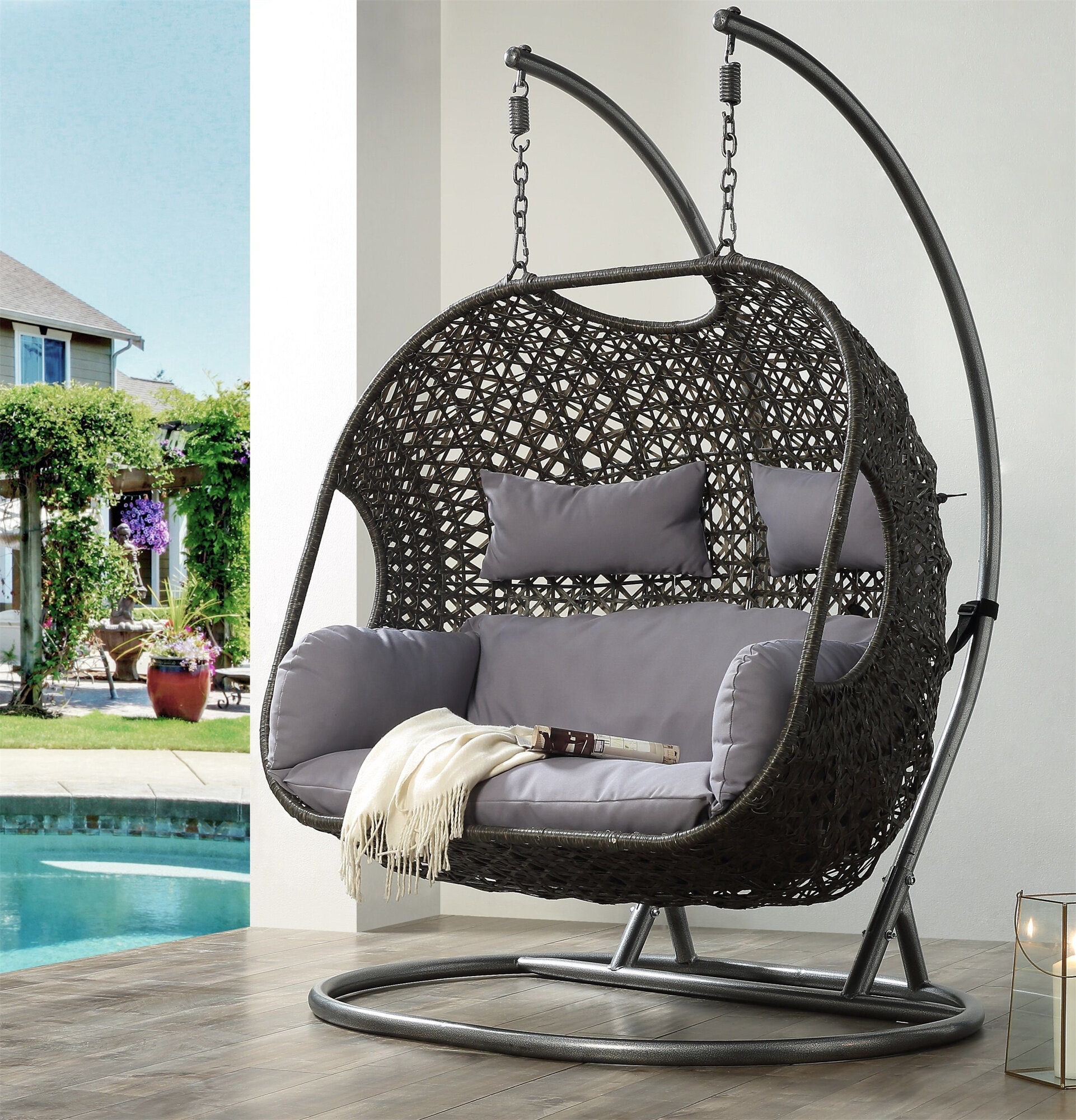 Outdoor swing chair wayfair new arrivals