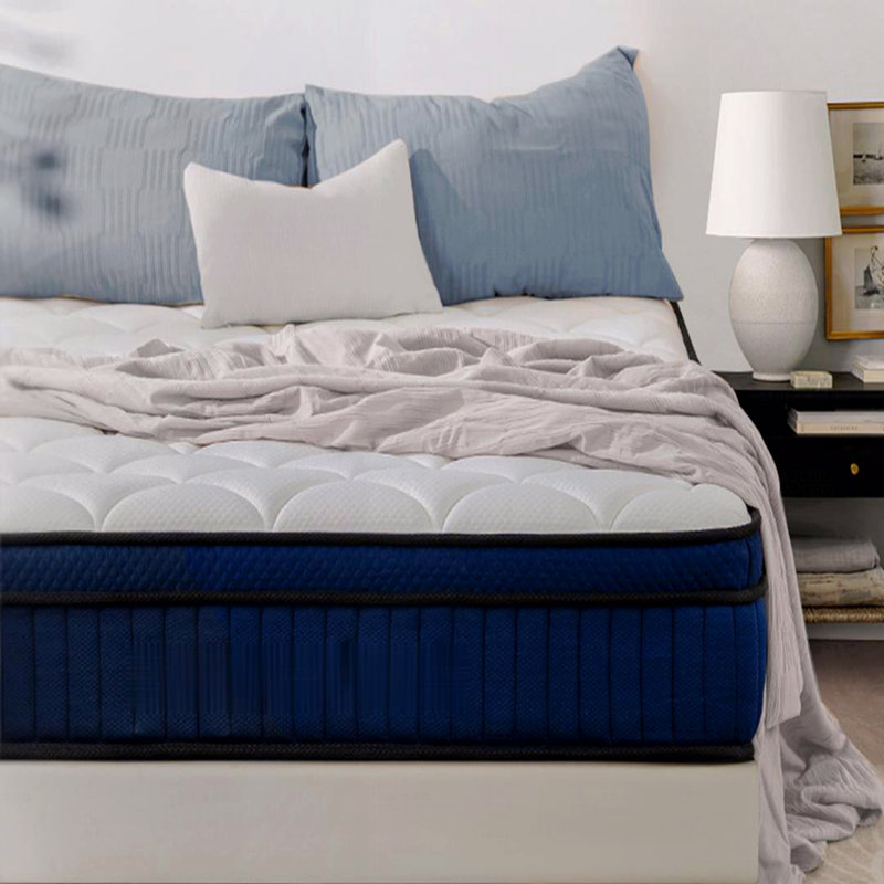 Matelas hybride à ressorts ensachés 10 po, 9.84", Lit double