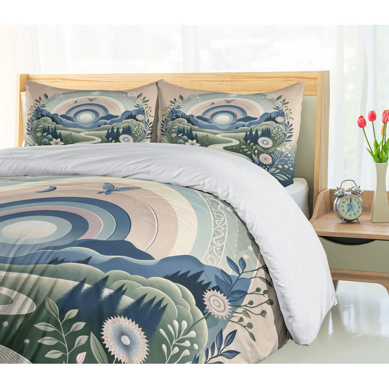 Microfiber Duvet Cover Set, Queen Duvet Cover + 2 Standard Shams
