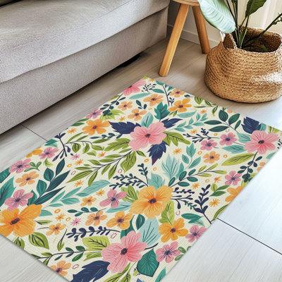 Tapis tressé Floral
