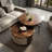 Light luxury round coffee table set