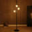 Teardrop 68 in. Industrial 3-Light LED Energy Efficient Floor Lamp with 3 Metal Shades-115986911