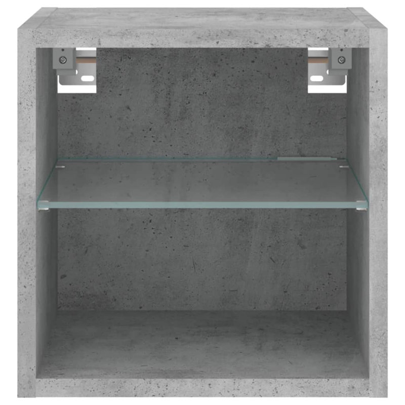 Baukus TV Stand for TVs up to 24", Concrete Grey