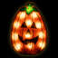 Présentoir pour fenêtre holographique citrouille Halloween
