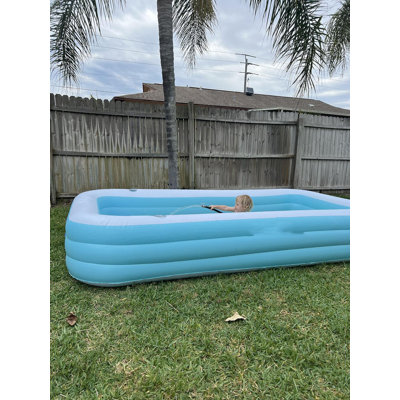 Inflatable Pool with Seats, Durable Thickened Above Ground Swimming Pool, Blow Up Family Pool -  Beniar, MA596Q